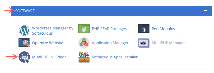 With MultiPHP INI Editor, we can change the environmental settings