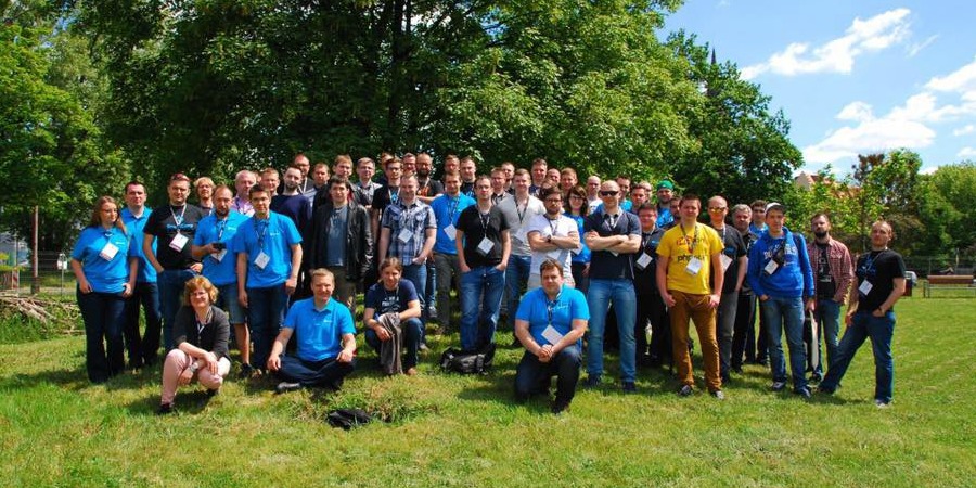 A photo of Drupal Camp Wrocław 2017 attendees