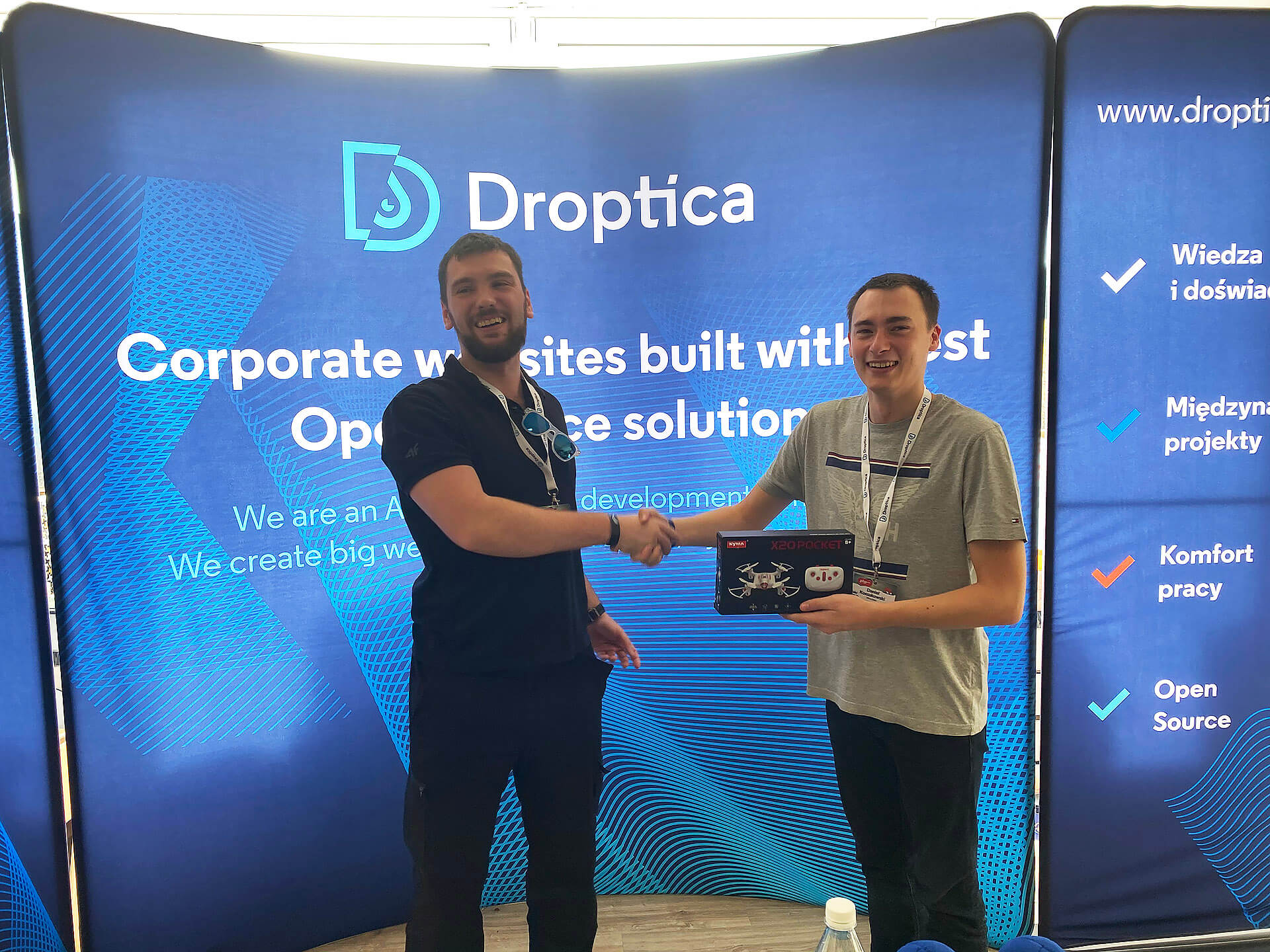 one of the winners and droptica developer