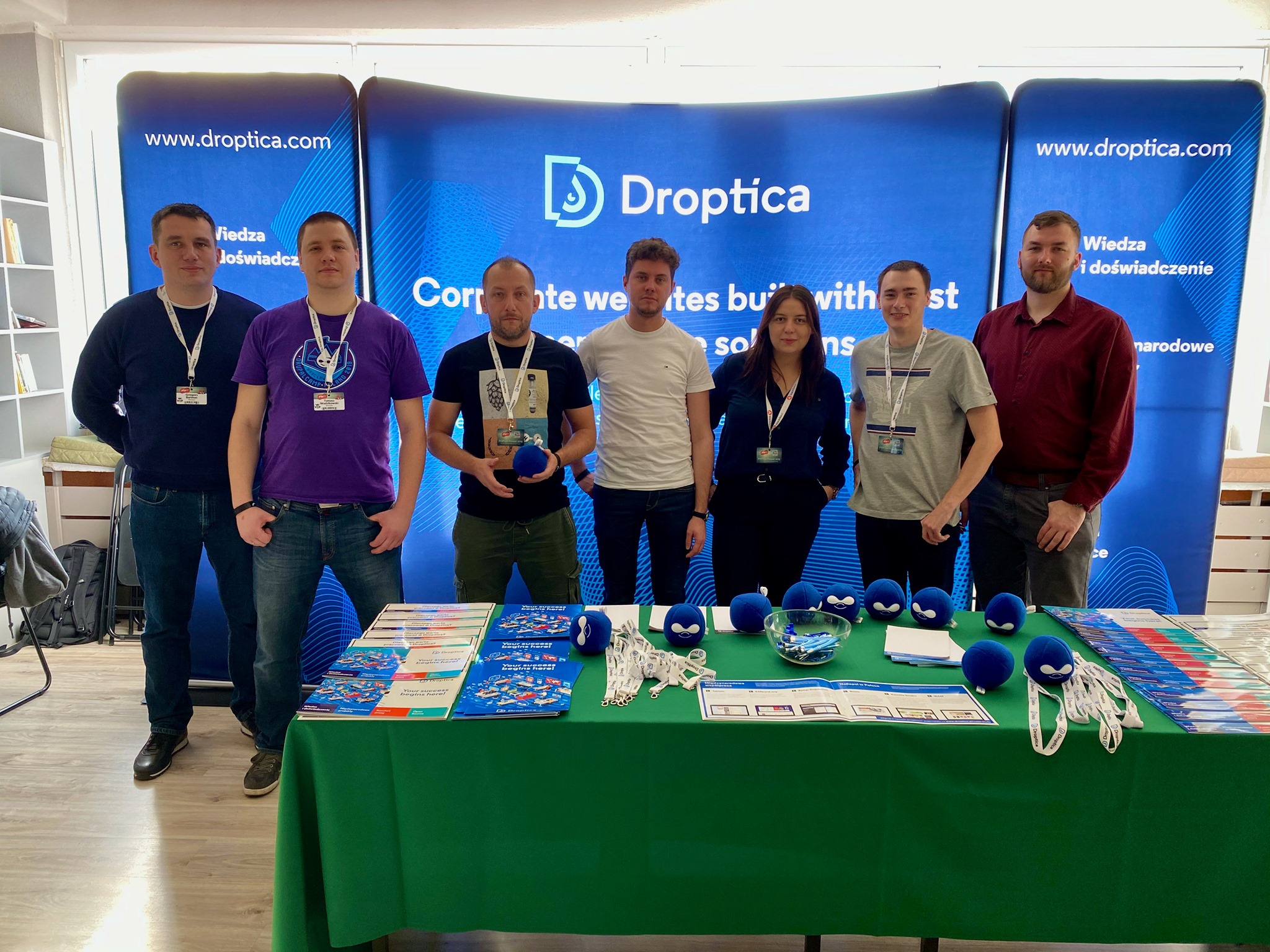 Droptica Team during the event