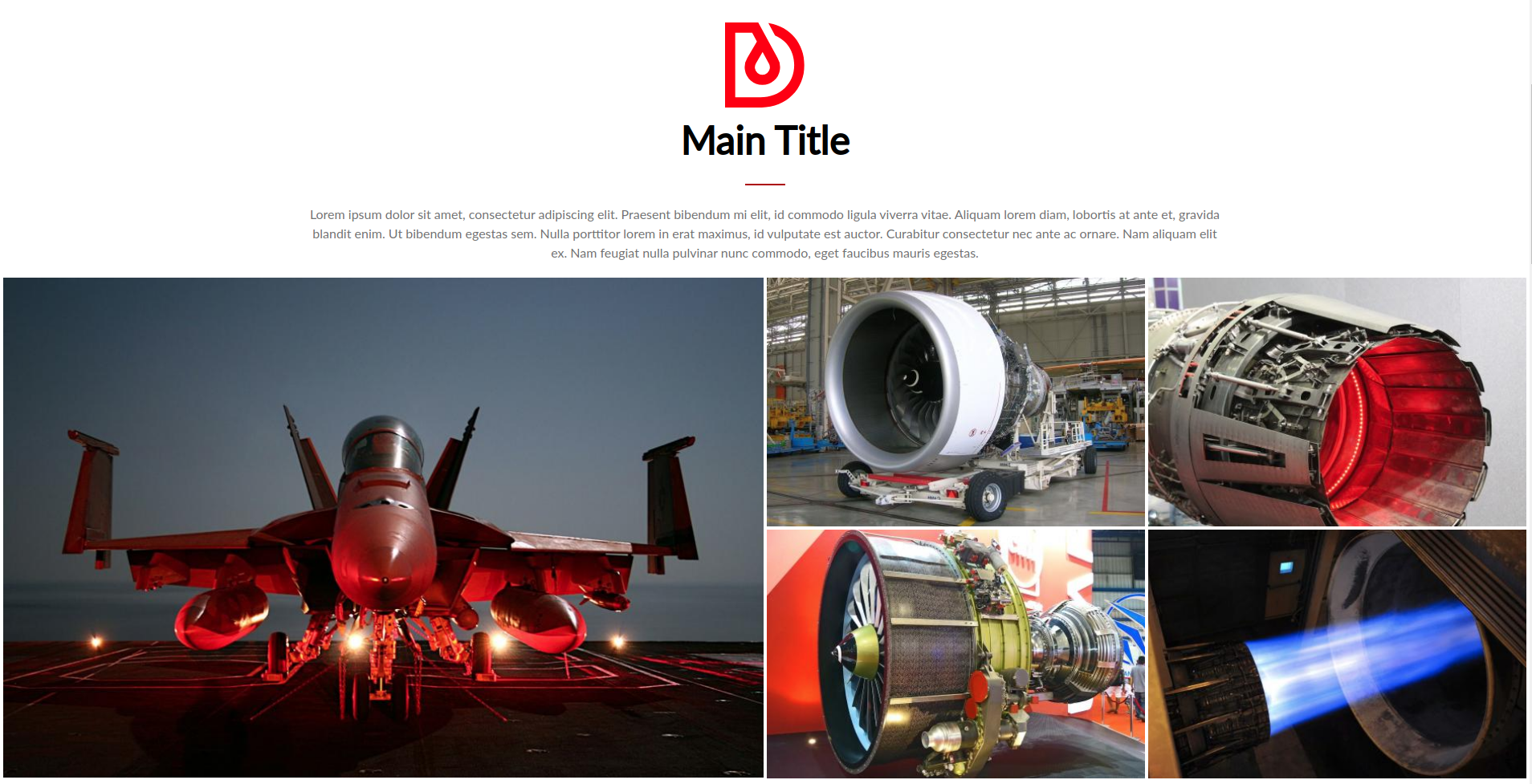 An example of using a photo as a tile on a website based on Droopler, thanks to the Drupal Media module