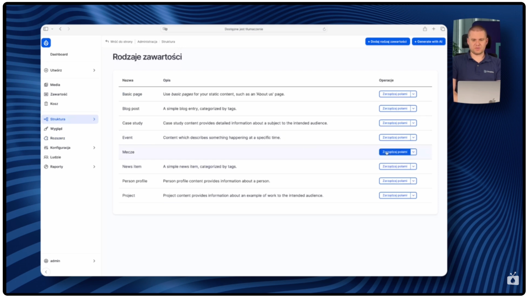 Screen 03 - automated content creation in Drupal