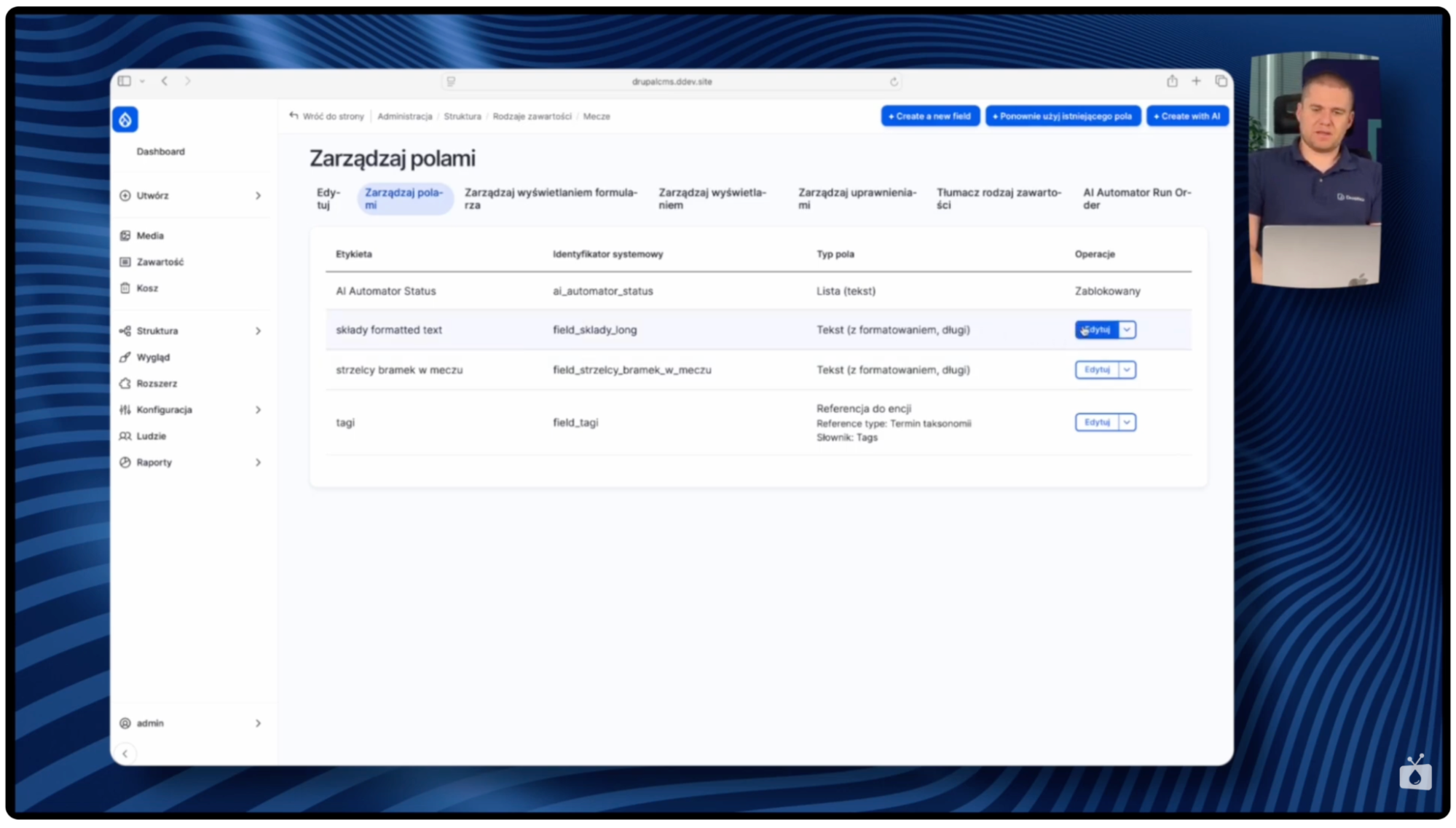 Screen 04 - automated content creation in Drupal