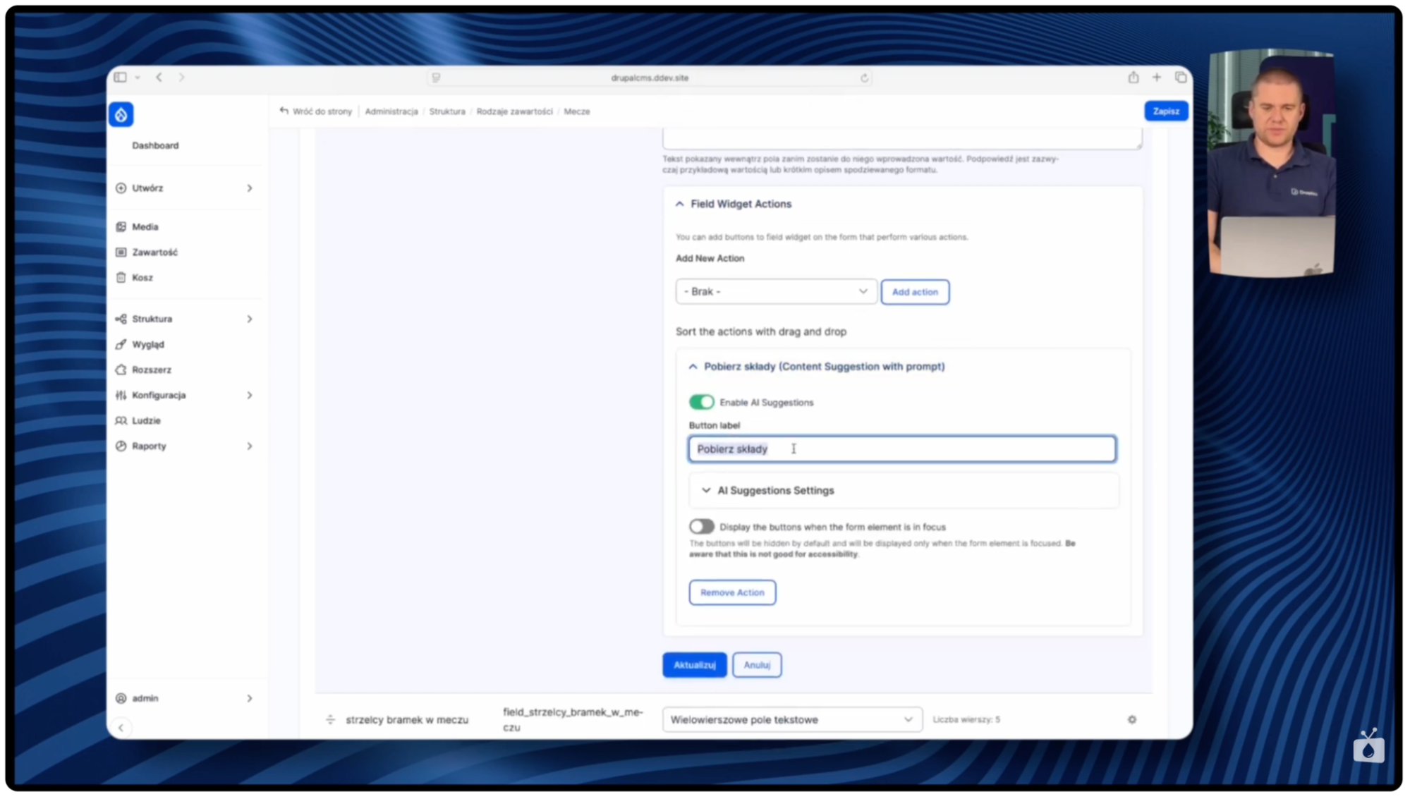 Screen 07 - automated content creation in Drupal