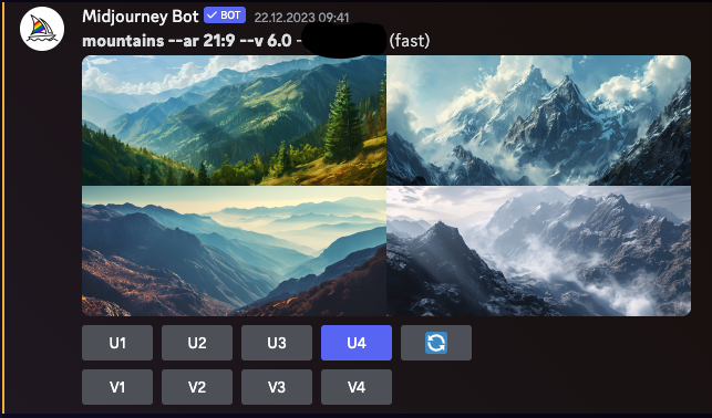 So sehen Bilder aus, die im Midjourney 6.0-Tool mit der Discord-Schnittstelle generiert wurden.