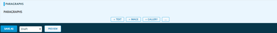 Paragraphs allow us to build and edit an article by organizing blocks with many types of content.