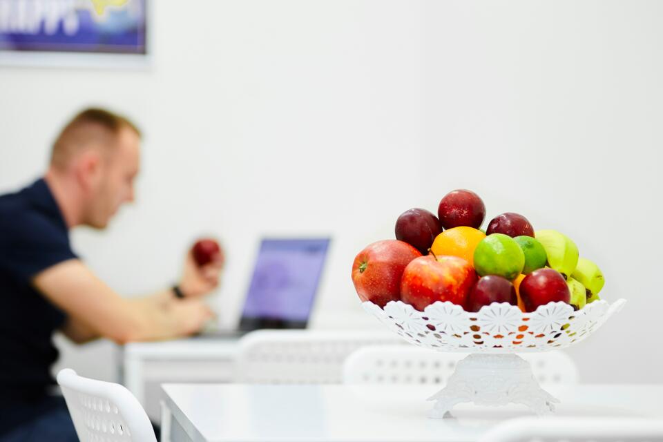 A basket of fruits.