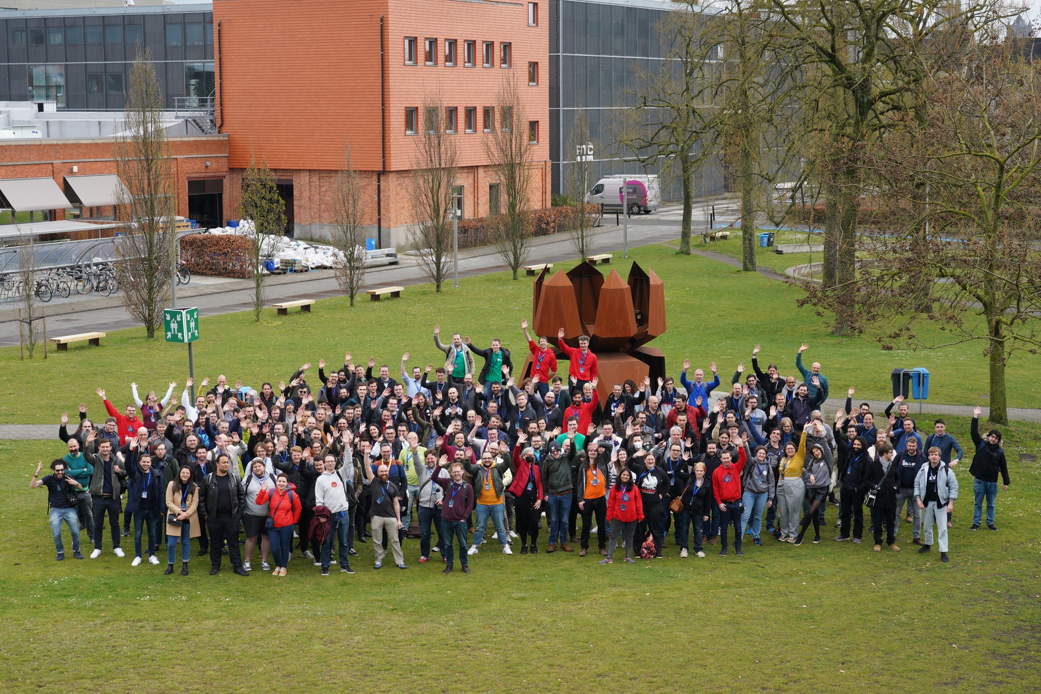 A picture of the Drupal Developer Days participants in 2022 - an event that took place in Gent