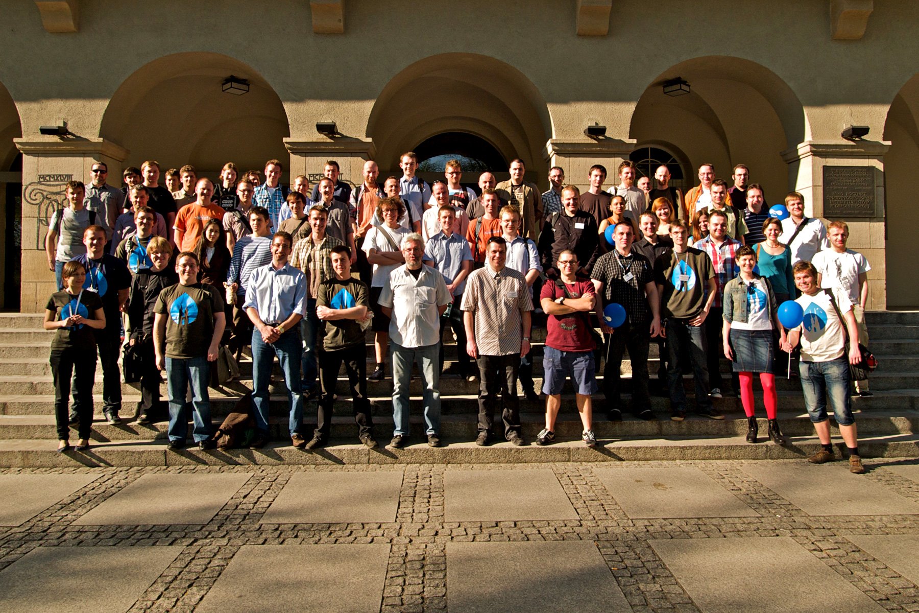 Photo of the participants of the first DrupalCamp Poland conference devoted to the Drupal CMS