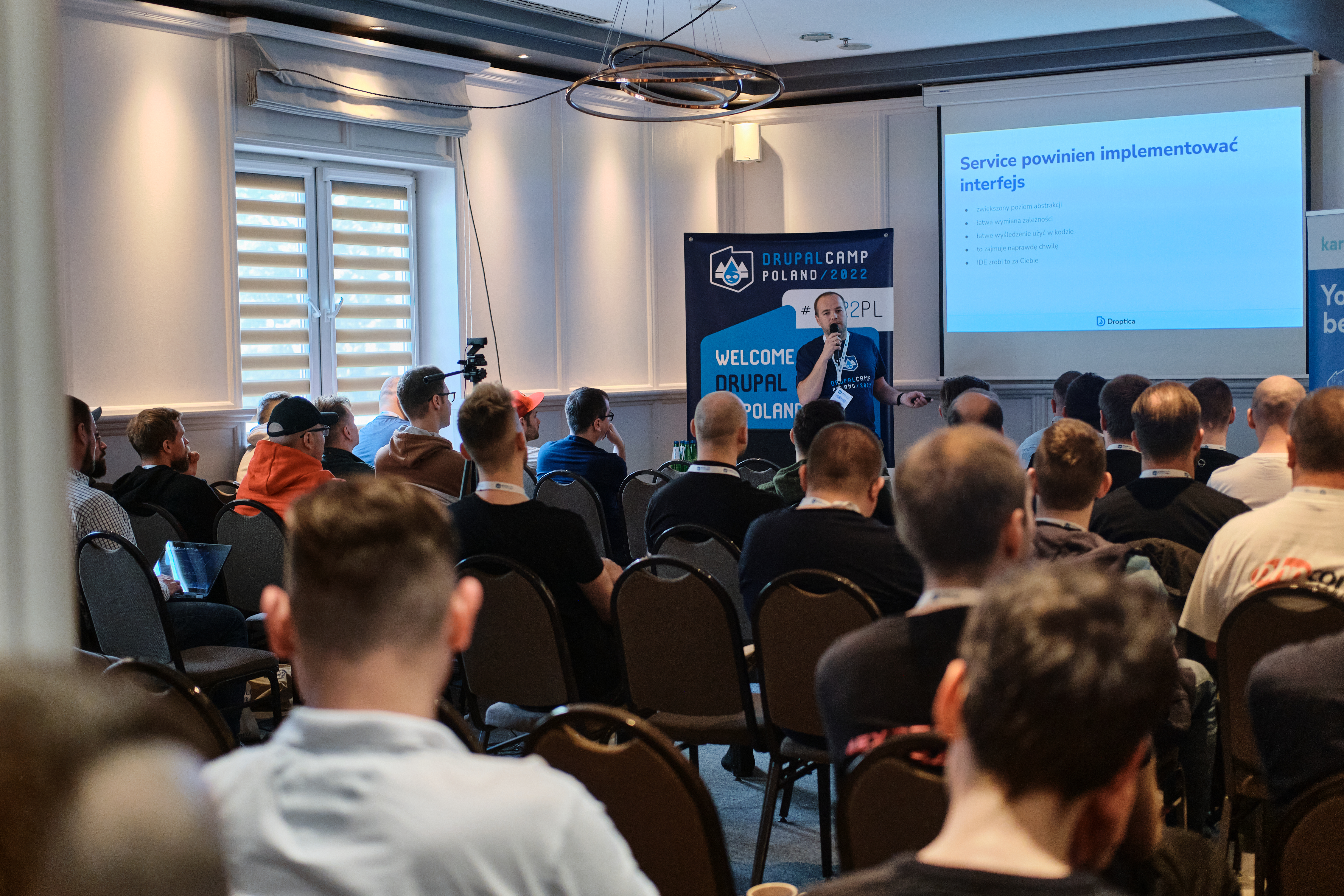 Mariusz Andrzejewskis Vortrag während der DrupalCamp Poland 2022 Konferenz