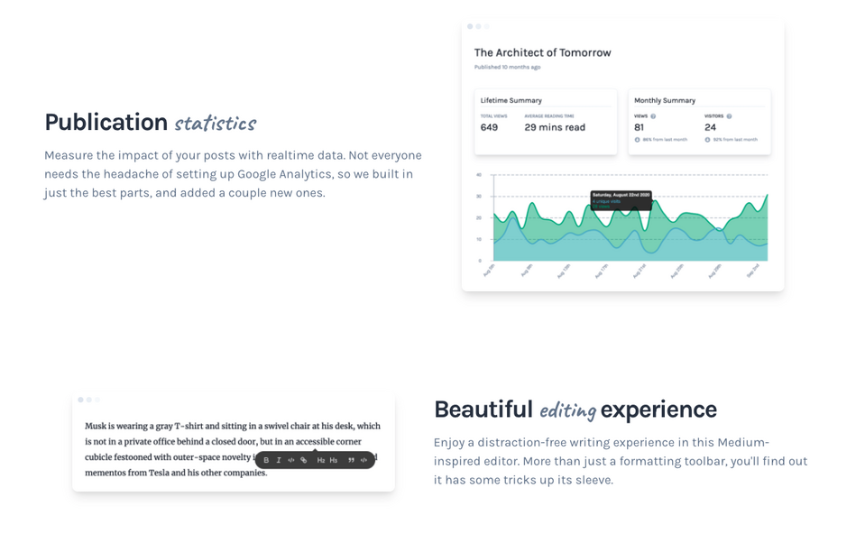 Examples of the functionalities of the Canvas application, built on the Laravel framework