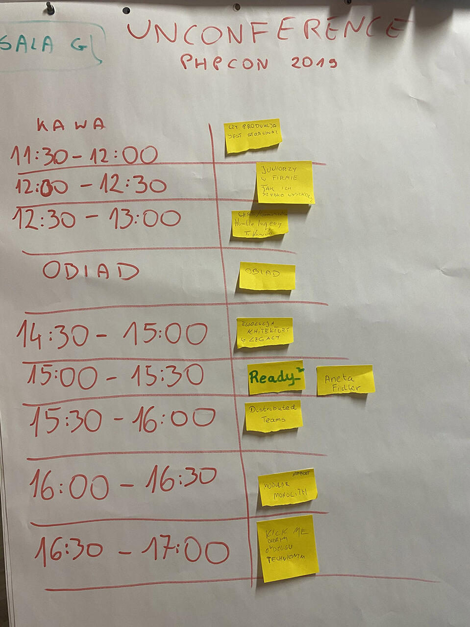 unconference - panel slots