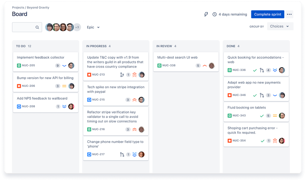 Jira is a complex project management tool that allows us to schedule, monitor and analyze workflow. 