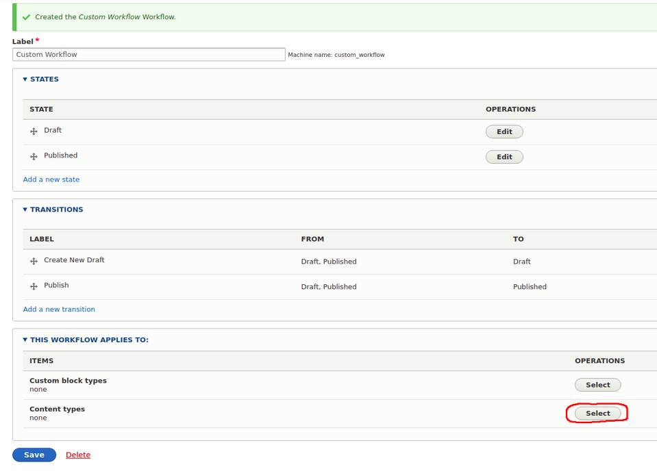 module workflows