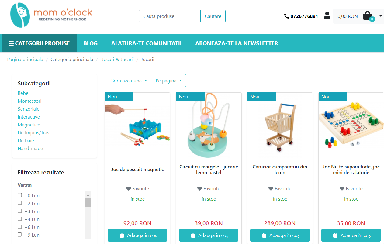 Mom O'clock is a multi-vendor marketplace built on Sylius