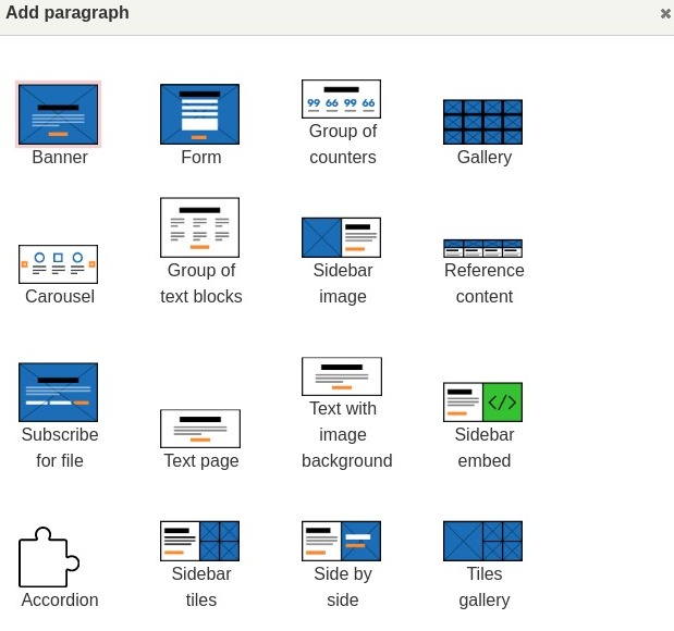 Paragraph list.