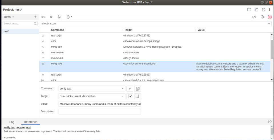 Selenium IDE