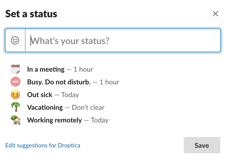 Slack - Status