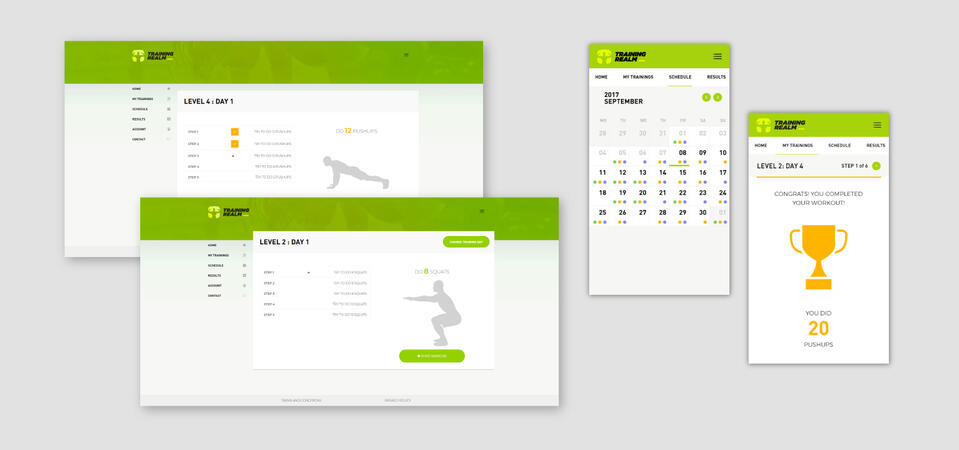Training Realm - die Trainingsanwendung, die wir mit dem Symfony-Framework entwickelt haben