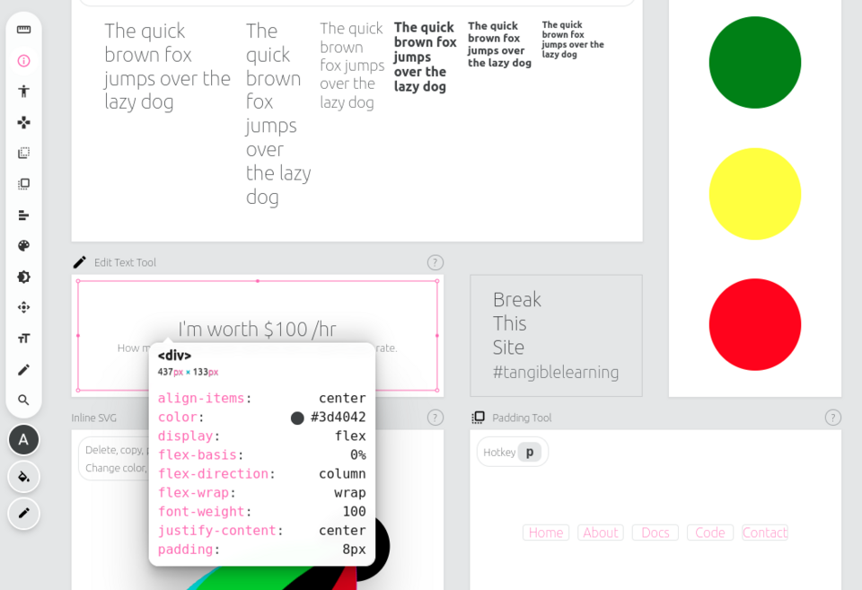 VisBug speeds up the frontend debugging process