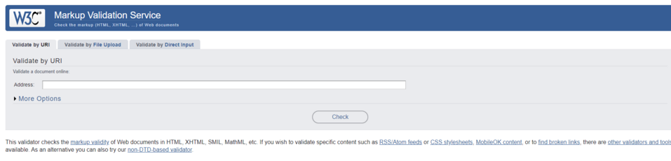 The W3C Markup Validation Service is a code validation tool for developers