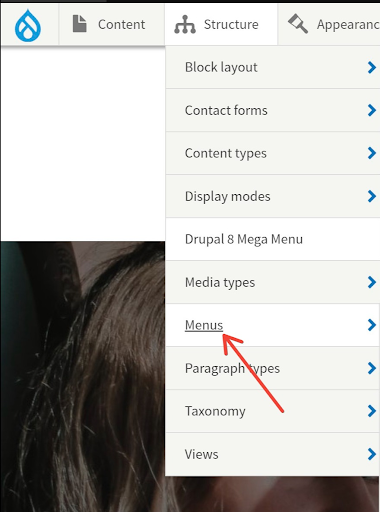 Adding a link to the contact page to the top menu