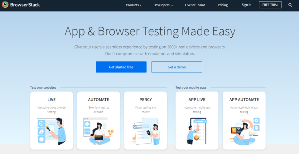 BrowserStack ist eines der Werkzeuge für Browser-Tests