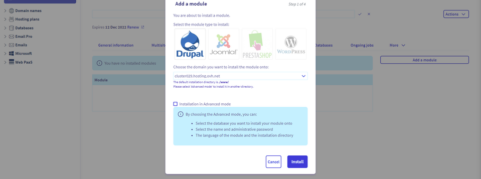 Choosing the right CMS to host on the OVH platform