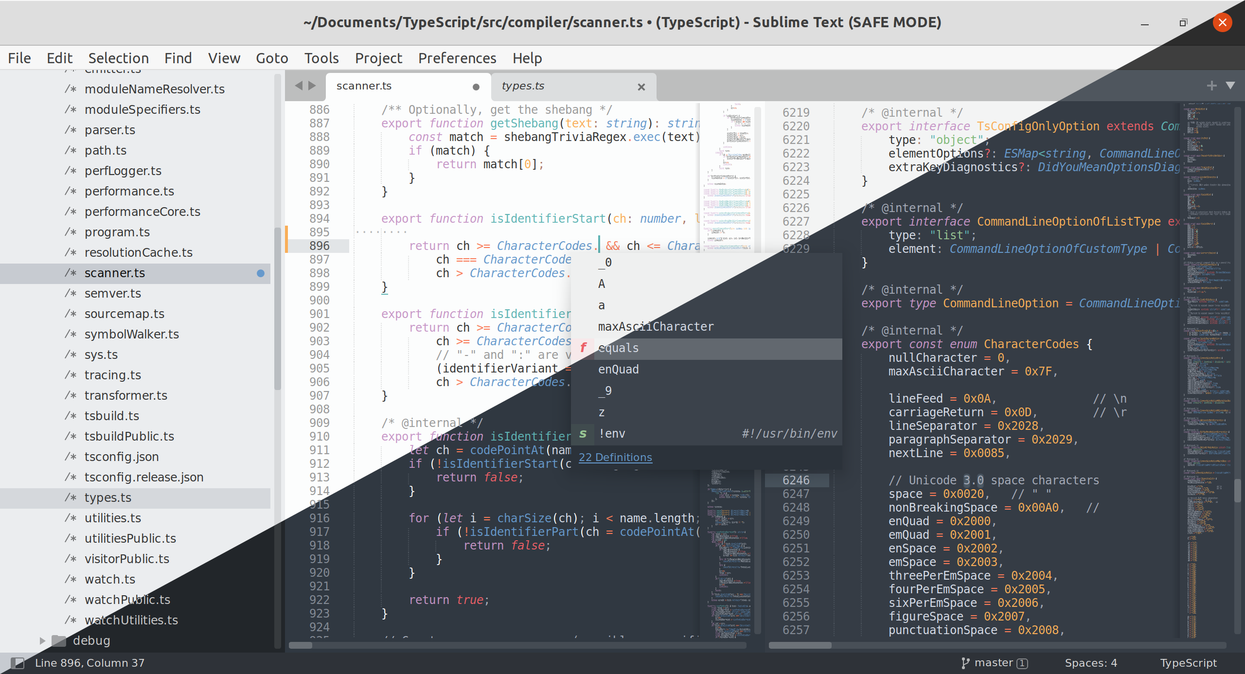 The tool for developers Sublime Text is characterized by speed of operation