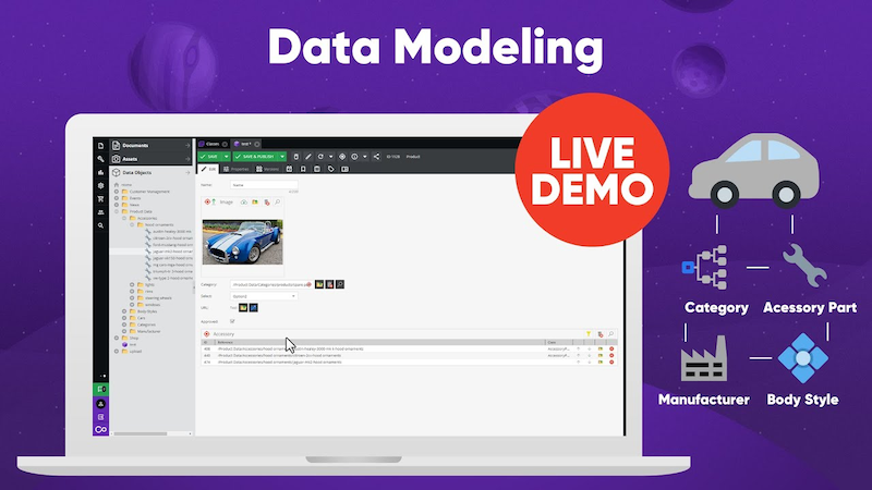 Data modeling is the core Pimcore functionality which has over 40 types of built-in data models