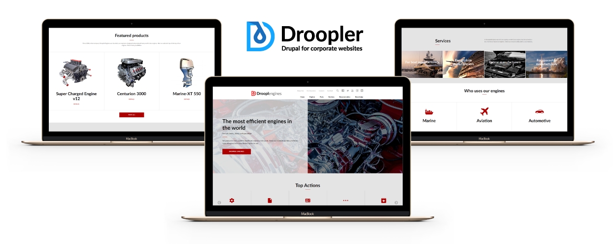 Droopler Drupal for corporate websites