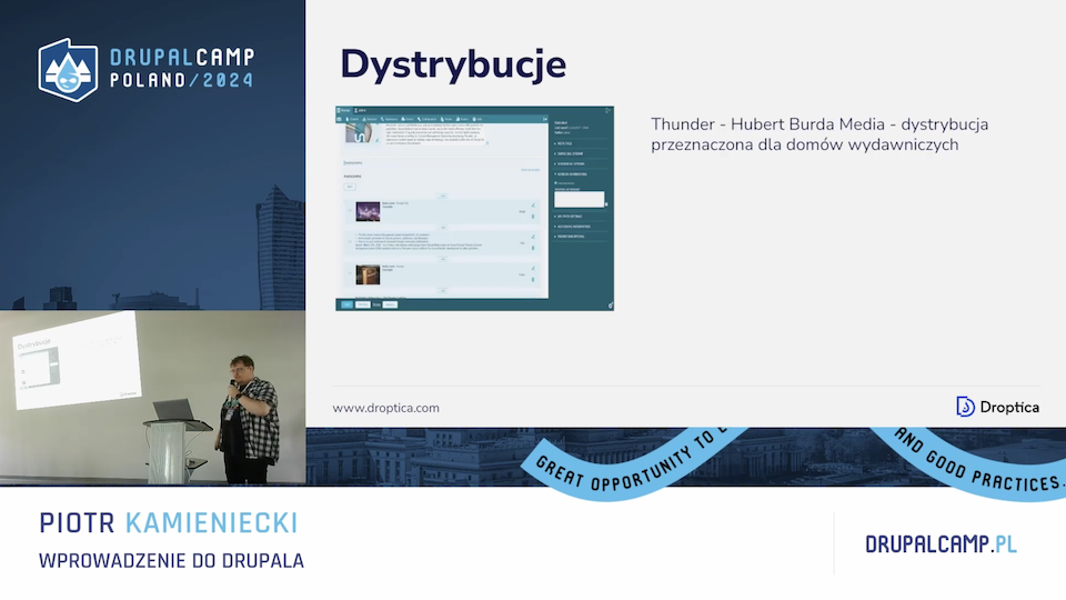 Ein Beispiel einer Präsentation auf der DrupalCamp Polen 2024 Konferenz über Drupal, das beste Content-Management-System.
