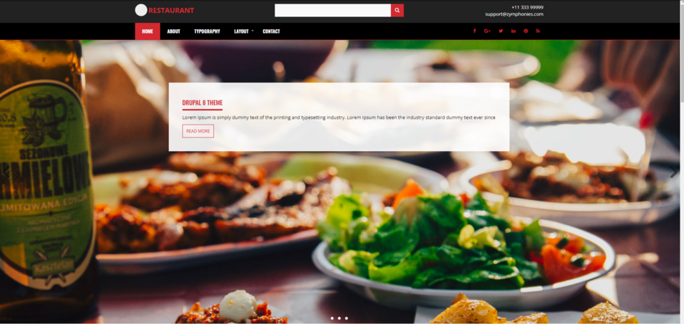 Restaurant Theme - bestes kostenloses Drupal-Theme für ein Restaurant