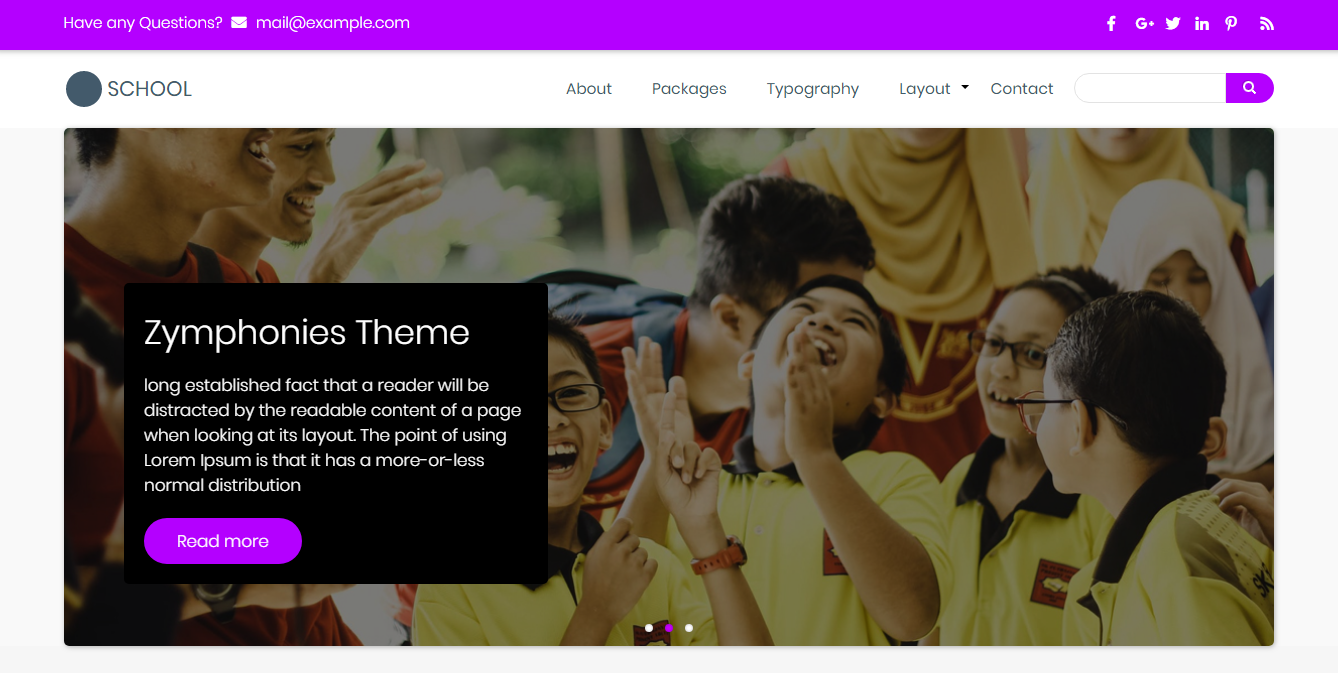 School Theme - best free Drupal theme for educational institutions