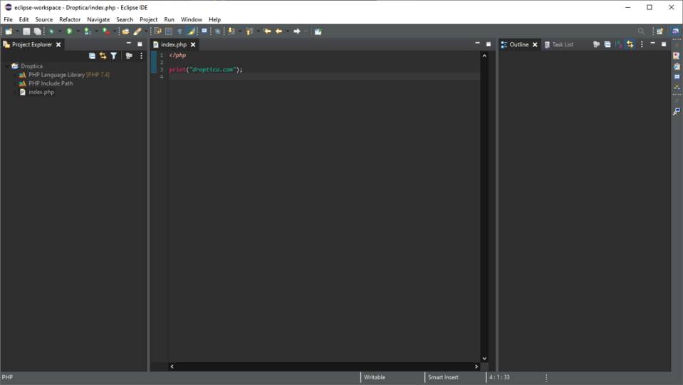 Das Interface von Eclipse - der Open-Source-Entwicklungsumgebung