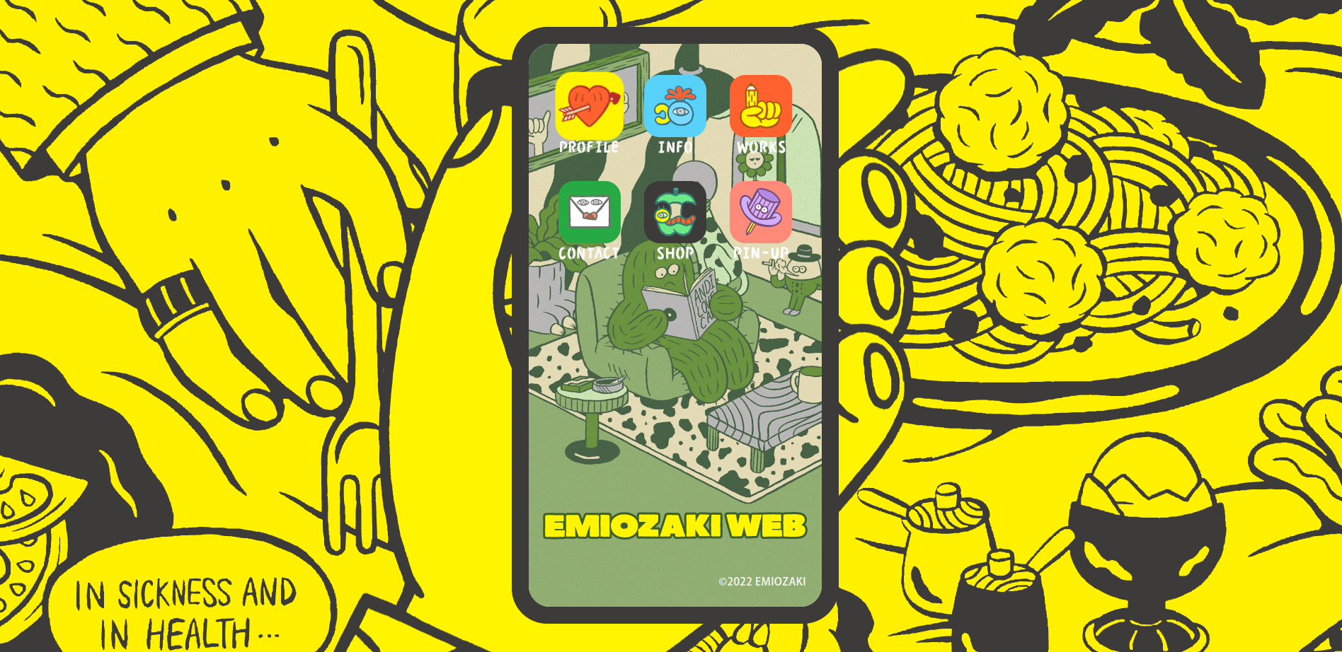 Exploring the Emiozaki ecommerce website resembles interacting with a mobile web page