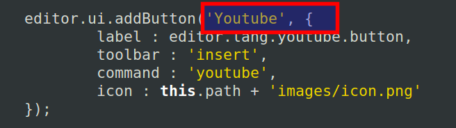 Plugin.js file. The name after .addbutton is the name of your plugin. 