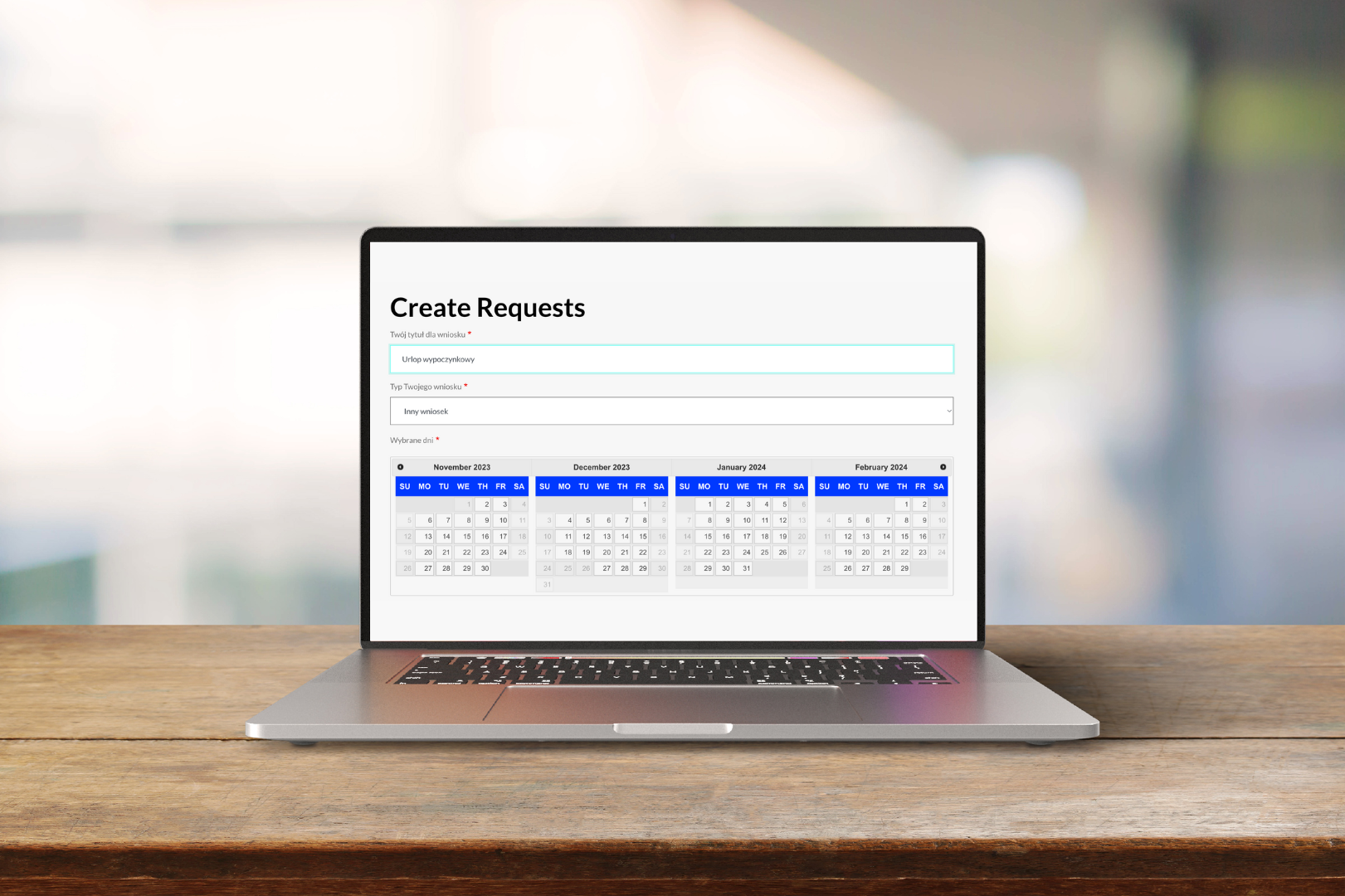 The employee intranet platform often allows people to submit online requests to the company managers
