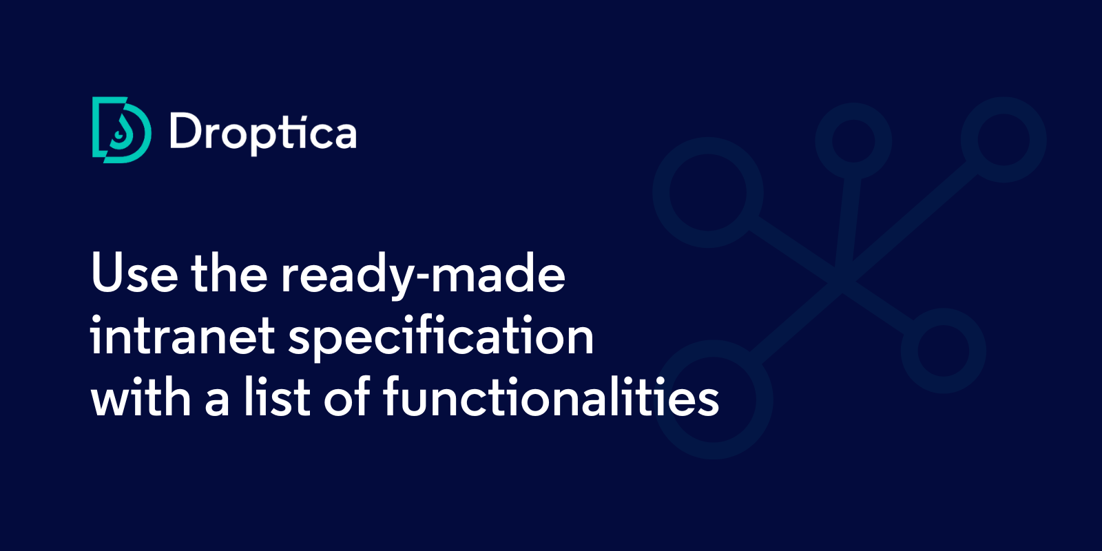 Use the ready-made intranet specification