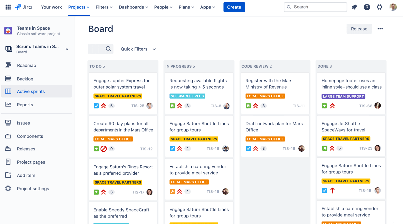 Jira is one of the most common IT project management tools