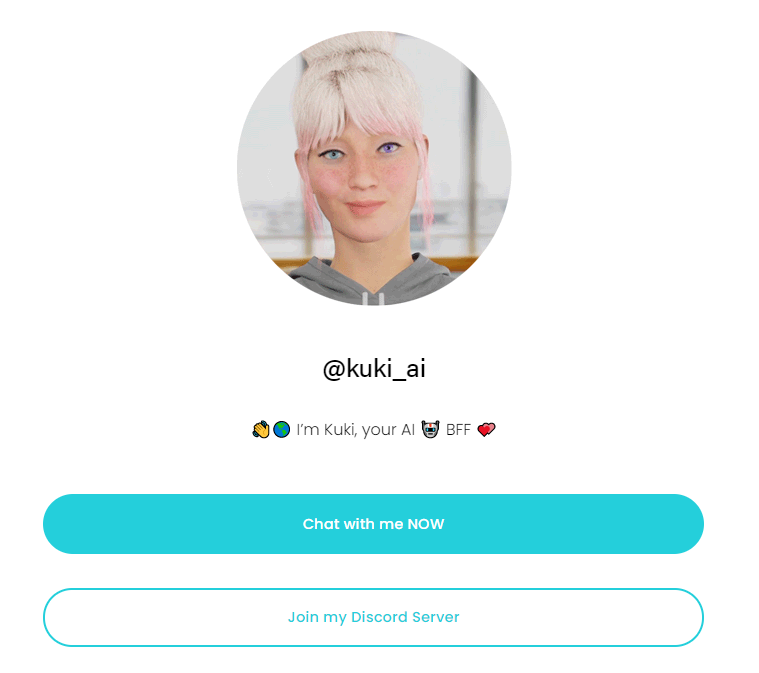 Kuki ist ein Chatbot, mit dem Sie über viele Themen sprechen können