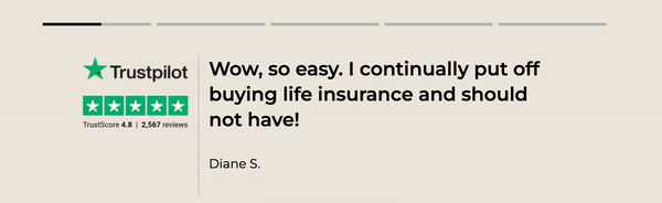 The Ladder Life insurance company's website makes it easy for users to find customer testimonials. 