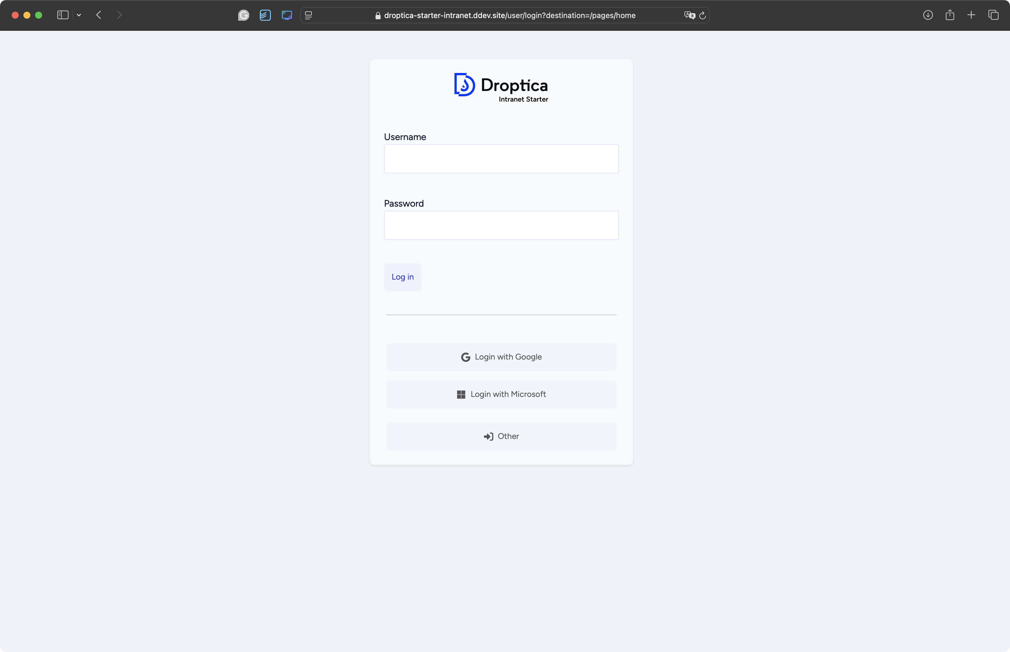 Open Intranet, ein von Droptica erstelltes Tool, beinhaltet LDAP-Integration