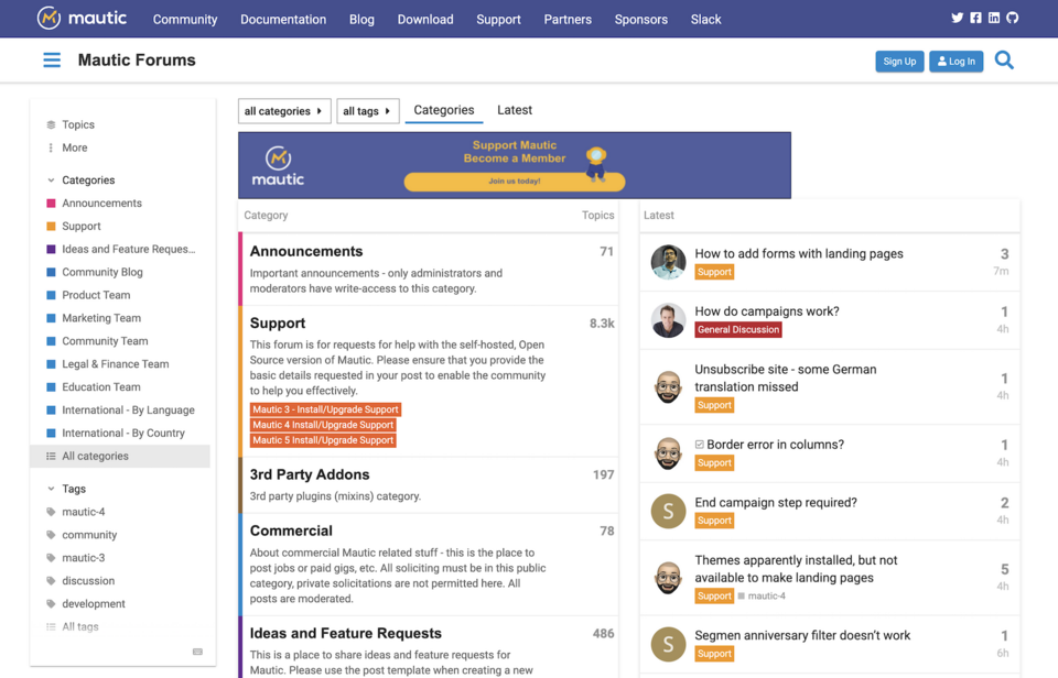 Behind the Mautic software tool is a huge community that extends and supports this open-source tool.