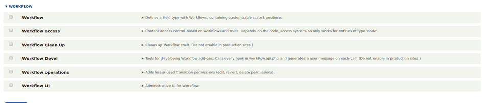 module workflow