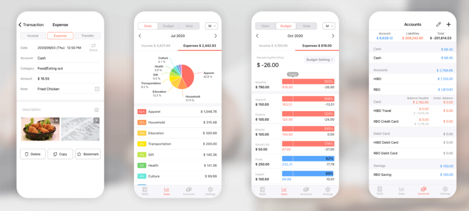 The Money Manager uses open banking to show the user's transactions from different sources