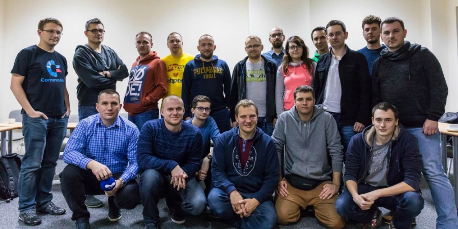 Droptica team members, Zegrze 2017