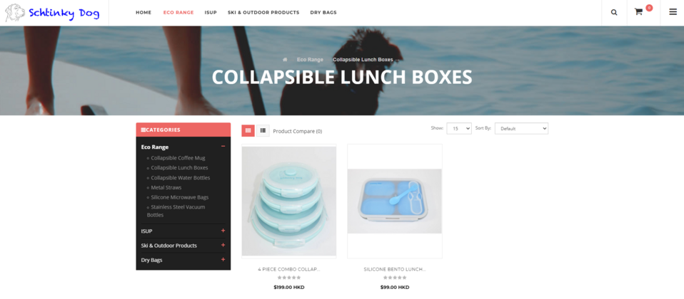 Der Schtinky Dog-Shop verwendet die OpenCart E-Commerce-Plattform