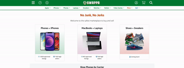 Swappa is a C2C online selling platform that primarily offers various electronic accessories.