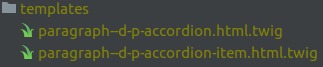 Templates structure.